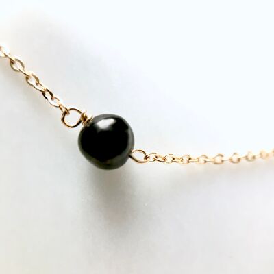 Black Tourmaline Link Bracelet