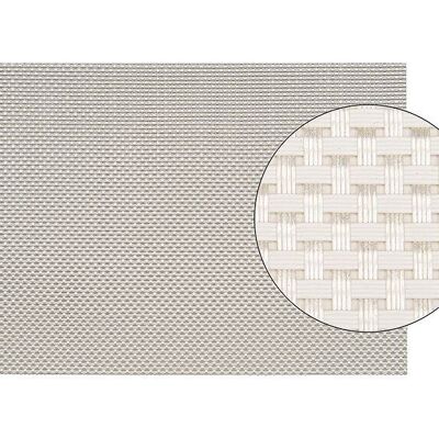 Placemat in white, fine, made of plastic, W45 x H30 cm