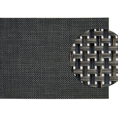 Mantel individual de plástico negro / antracita, 45 x 30 cm.