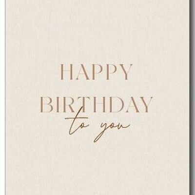 Greeting card | Happy birthday to you