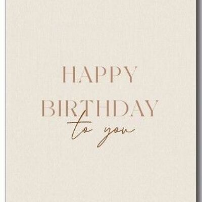 Greeting Card | Happy Birthday to you