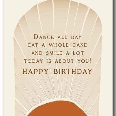 Greeting Card | Dance all day..Happy Birthday