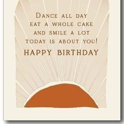 Greeting Card | Dance all day..Happy Birthday