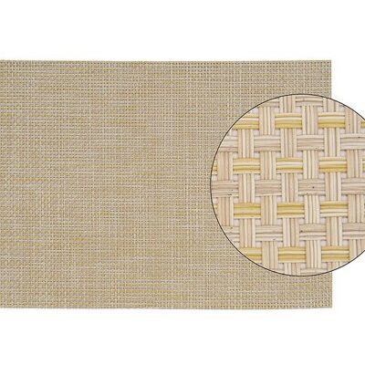 Plastic placemat, beige coarse, (W / H) 45x30 cm