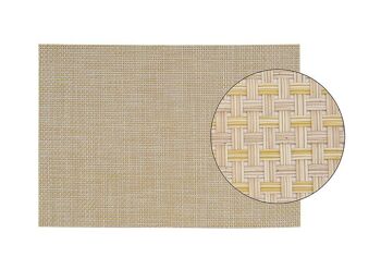 Set de table en plastique, beige grossier, (L / H) 45x30 cm