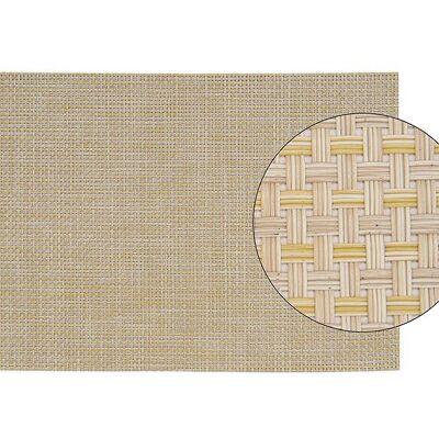 Tischset aus Kunststoff, beige grob, (B/H) 45x30 cm