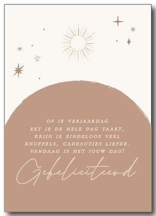 Wenskaart | Op je verjaardag...