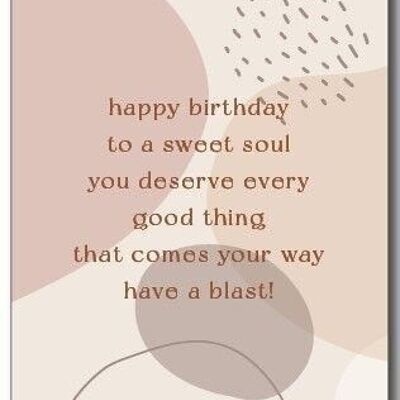 Greeting Card | Happy birthday to a sweet soul