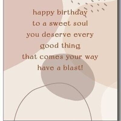 Greeting Card | Happy birthday to a sweet soul