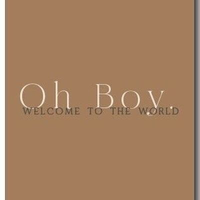 Wenskaart | Oh Boy welcome to the world