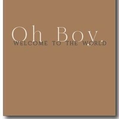 Wenskaart | Oh Boy welcome to the world