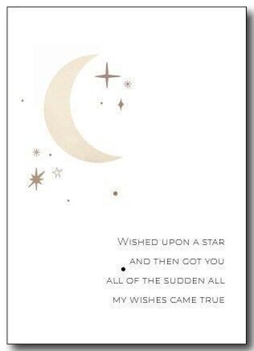 Wenskaart | Wished upon a star