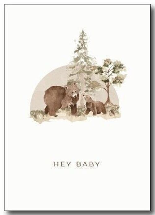 Greeting Card | Hey baby