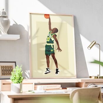 Affiche "Gary Payton" - A4 & 30x40cm 2