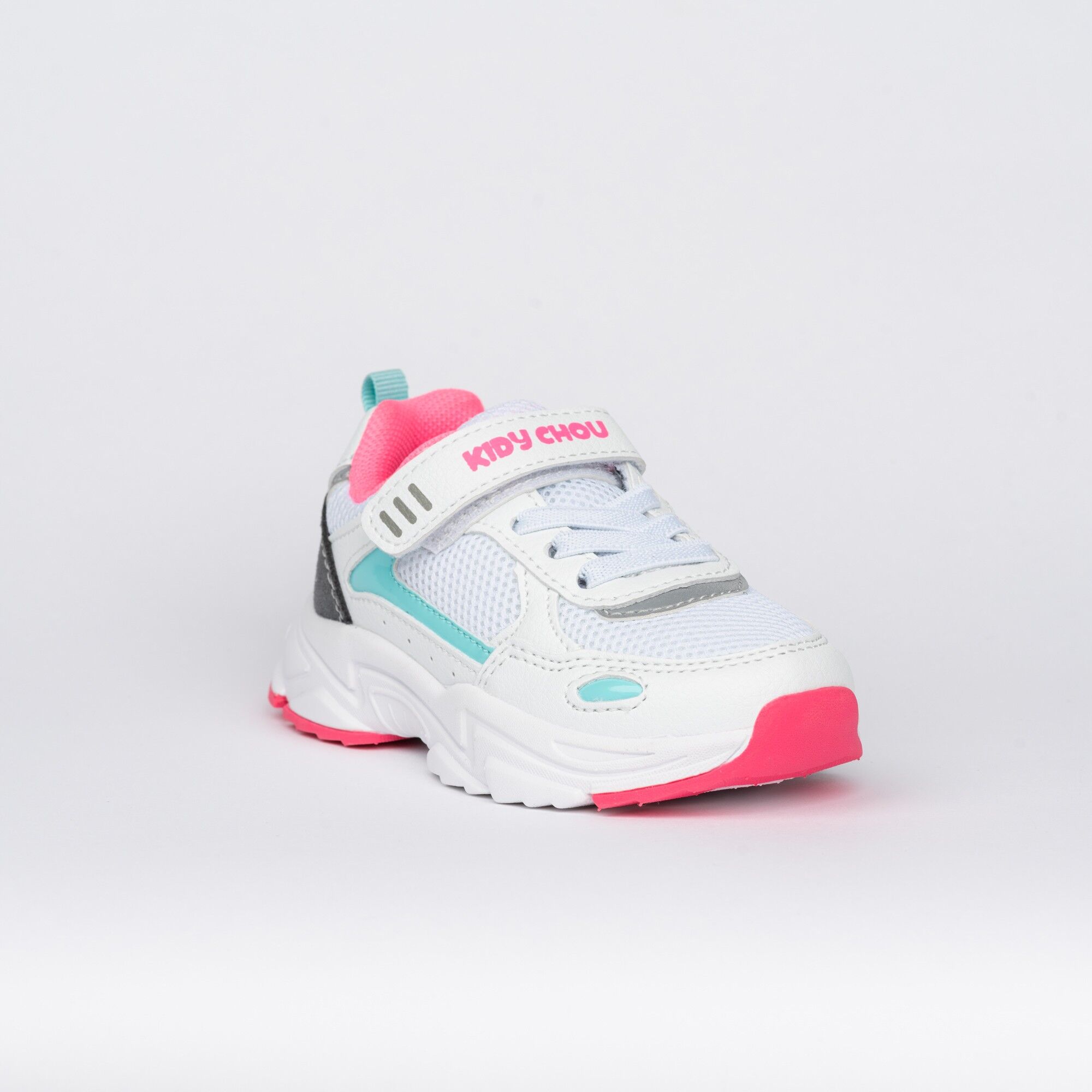 Kinderkorbmodell Obermaterial Weiß/Rosa/Türkis