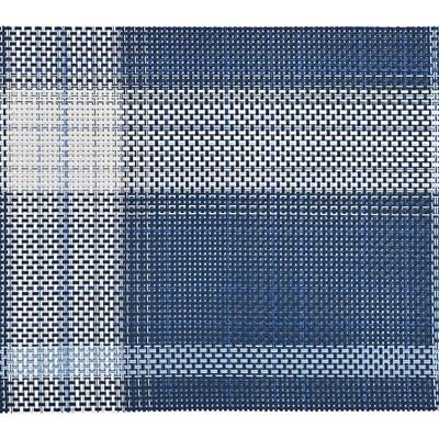 Placemat made of 70% PVC 30% polyester made of plastic blue, white (W / H) 45x30cm