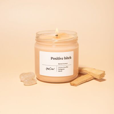 Positive bitch | Heated citrine candle “good mood”