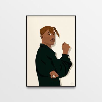 Affiche "Tupac Shakur" - A4 & 30x40cm