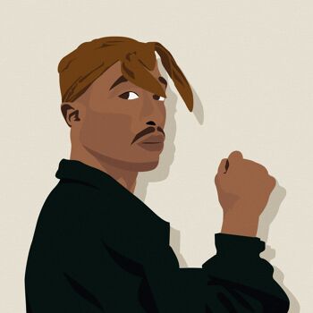 Affiche "Tupac Shakur" - A4 & 30x40cm 4