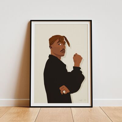 Poster "Tupac Shakur" - A4 e 30x40 cm