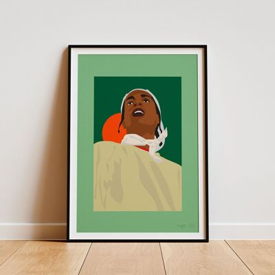 Póster "ASAP Rocky Blue" - A4 y 30x40cm