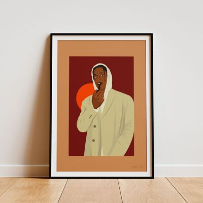 Poster "ASAP Rocky Brown" - A4 & 30x40cm