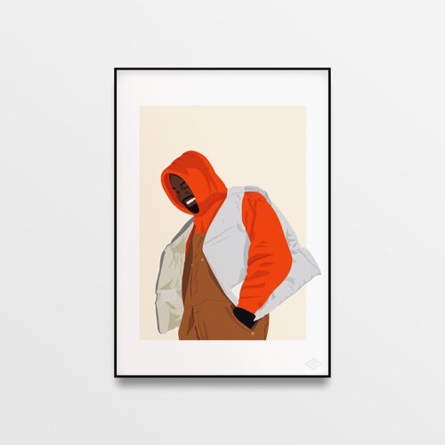 Affiche "Kanye West" - A4 & 30x40cm