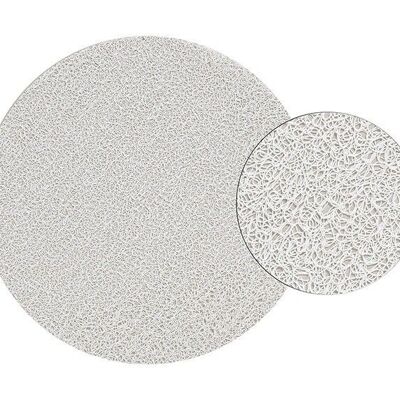 Placemat in white made of plastic, 38 cm