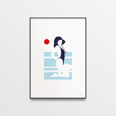 Poster "Bikini-Stunde" - A4 & 30x40cm