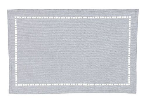 Tischset  aus Textil 70% Leinen, 30% Polyester Hellgrau (B/H) 45x30cm