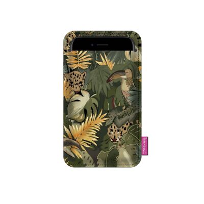 Amazonia Smartphone-Hülle aus anthrazitfarbenem Filz Bertoni