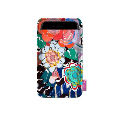 Funda para smartphone Campari de fieltro antracita Bertoni