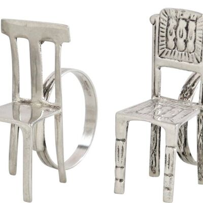 NAPKIN RINGS"CHAIRS" 4-PIECE SET (9406)