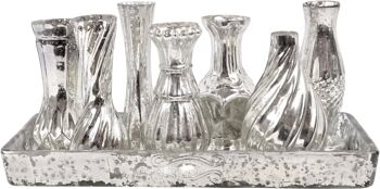 VASE ENSEMBLE "POESIE" SET 8 PIECES (7035)