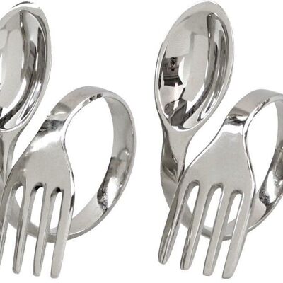 NAPKIN RINGS "CUTLERY" 4 PIECES SET (3807)