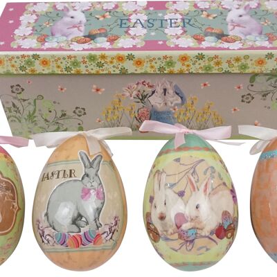 EGG BOX "HAPPY EASTER" 4 PIECES SET (2771)