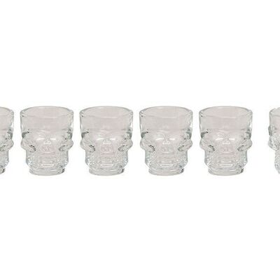 Ensemble de 6 verres à liqueur en verre, L5 x P4 x H6 cm