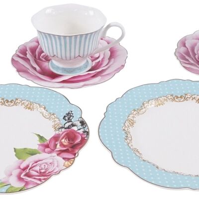 KAFFEE-SERVICE"LA ROSE" 12 TEILIGES SET (7688)