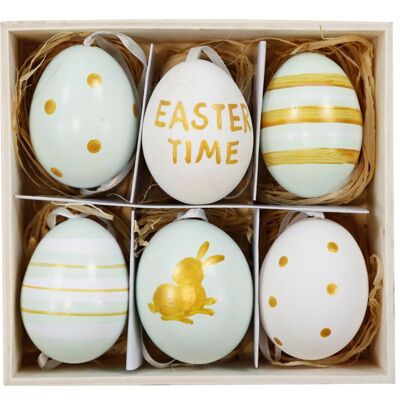 EGG DISPLAY "EASTER TIME" 6 PIECES SET (1006)