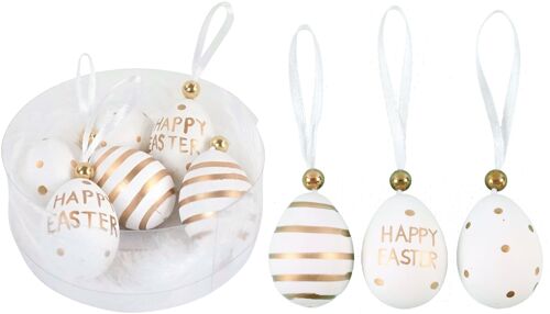 EIERBOX"HAPPY EASTER" 6 TEILIGES SET (7611)