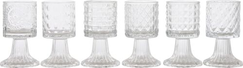 GLASPOKALE"FARO" 6 TEILIGES SET (1902)