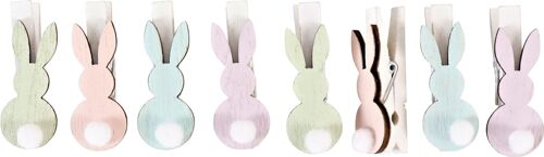 KLAMMERN"BUNNY" 8 TEILIGES SET (7779)