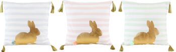 TAIE D'OREILLER LAPIN 45X45 ENSEMBLE DE 3 PIÈCES (7965)