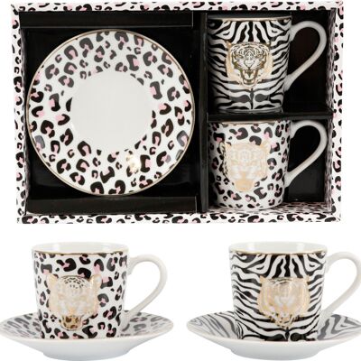 ESPRESSO-SET"WILDLIFE" 2 TEILIGES SET (2829)