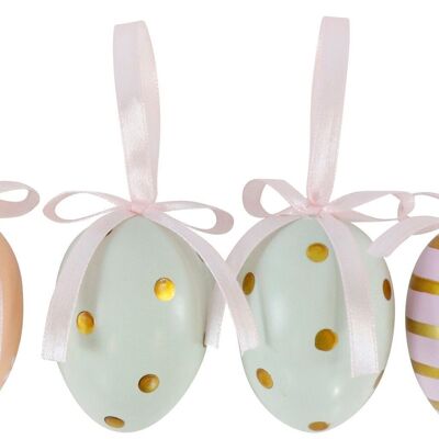 UOVA ORNAMENTALI "BUONA PASQUA" SET 6 PEZZI (9506)