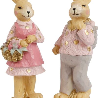 FIGURES "BUSY RABBITS" 2-PIECE SET (3291)