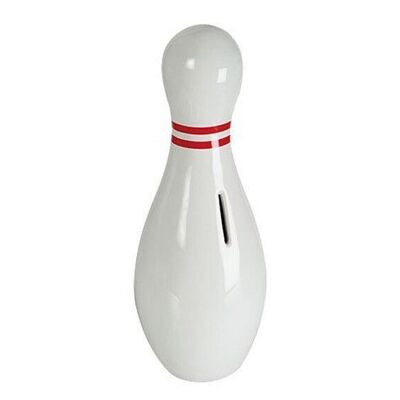 Pin bowling salvadanaio, cono, in ceramica, (H) 30cm, 11 cm Ø