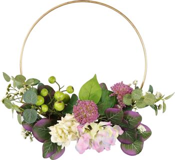 COURONNE DÉCORATIVE "HORTENSIA" (2252)