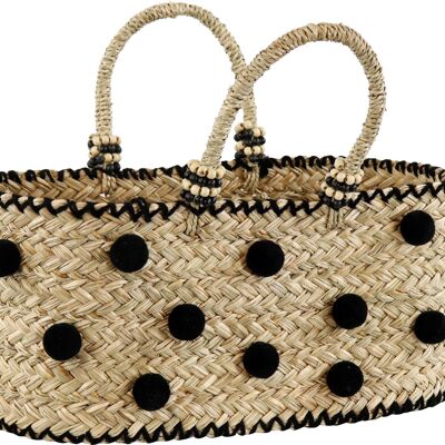 "POMPON" BASKET BAG (3536)