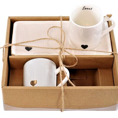 SET ESPRESSO SET 2 PEZZI "LOVE" (8226)